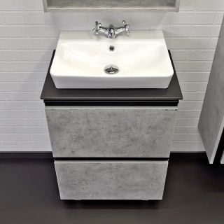Тумба с раковиной Comforty Эдинбург 00-00004763 60 см Бетон светлый