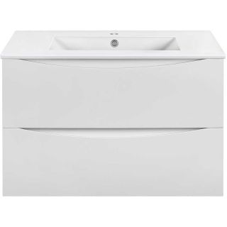 Тумба под раковину Vincea Mia Slim 80 VMC-2MC800S1GW подвесная G.White