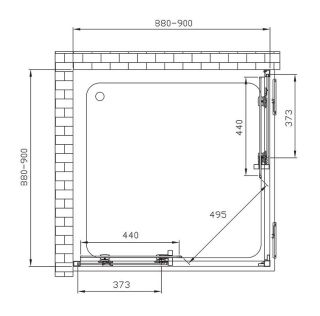 Душевой уголок Vincea Soft VSS-3SO900CL 90x90 см