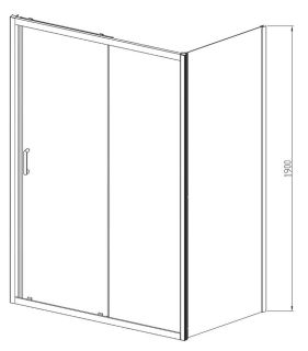 Душевой уголок Vincea Alpha VSR-3AL8010MT 100x80 см