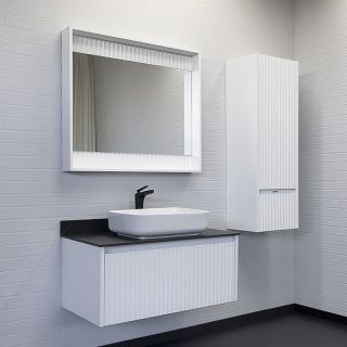 Тумба с раковиной Comforty Марсель 00-00013795 90 см Белая матовая