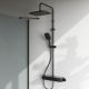 Душевая система AM.PM Func F078F222 с термостатом Черная матовая