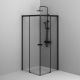 Душевой уголок AM.PM X-Joy W94G-403-9090-BТ 90х90 профиль черный матовый стекло прозрачное