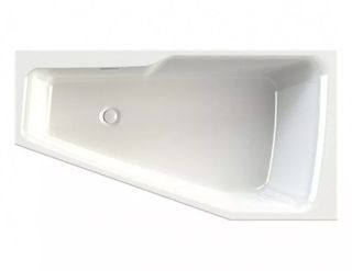 Акриловая ванна Riho Rethink Space Fall Plug and Play B114009005 L заполнение через перелив 170х90см белый