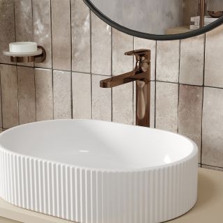 Смеситель для раковины Wasserkraft Asphe 7703H розовое золото