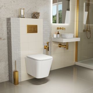 Комплект унитаза с инсталляцией Point Ника 886914GBO1+PN41081 с сиденьем Микролифт