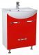 Тумба под раковину Bellezza Альфа 55см красный 00000005234