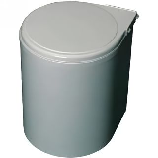 Ведро для мусора Alveus ALBIO 224308 ALBIO навесное круглое серое пластик