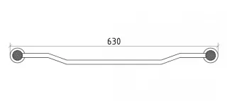 Полотенцедержатель Boheme Royal Cristal 10922-CR-B хром/чёрный