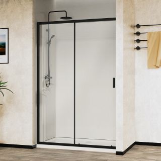 Душевая дверь Vincea City 120 VDS-5CT120CLB профиль Черный стекло прозрачное