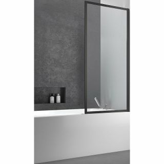 Шторка на ванну Vincea City 70x140 VSB-41700CLB профиль Черный стекло прозрачное