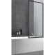 Шторка на ванну Vincea City 70x140 VSB-41700CLB профиль Черный стекло прозрачное