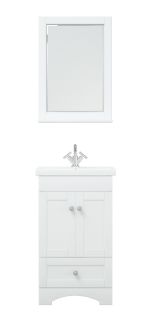 Зеркало с полкой Corozo Техас 50см белый SD-00000586