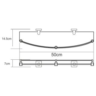 Dill K-3944 Полка стеклянная