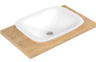 Раковина Serel Hera HR33DXS110H для установки в столешницу 60см белый