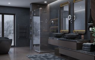 Душевой уголок Ambassador Diamond 12011104L 120x80см левый хром/прозрачное