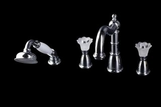 Смеситель на борт ванны Boheme Camelia хром 396-Camelia