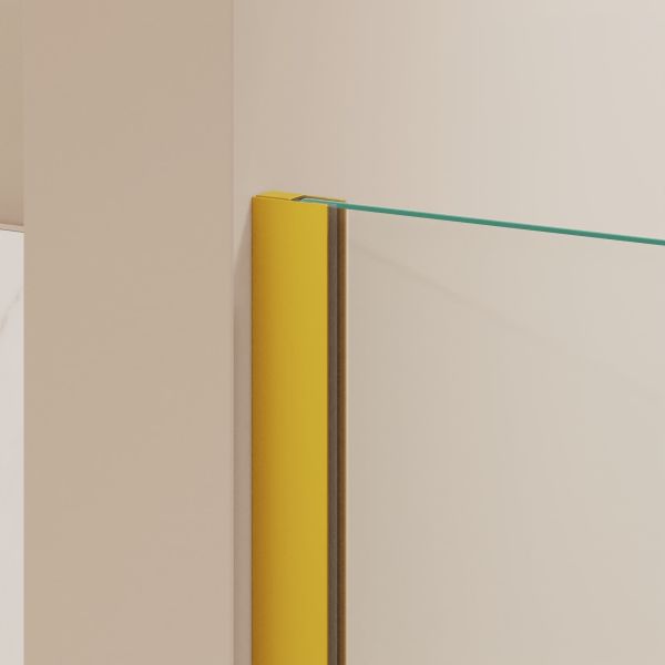 Душевая перегородка RGW WA-054Gb (WA-010Gb + Z-072Gb) 351005493-16 90 см  брашированное золото