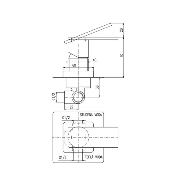 Смеситель для душа Rav Slezak Royal ROYAL1083