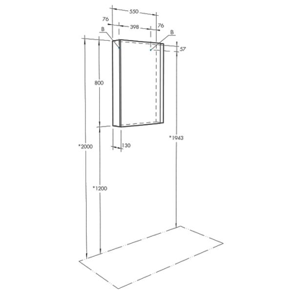 Зеркальный шкаф Акватон Кантри белый/дуб Верона 1A257702AHB20