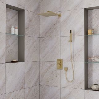 Душевая система DQ Bayern.Liszt DA2515707A04 с термостатом матовое золото