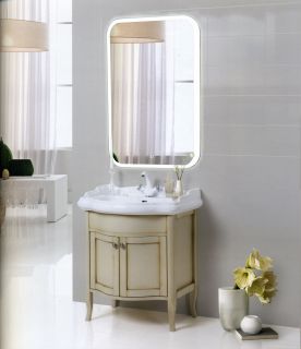 Зеркало с подсветкой Continent Glamour ЗЛП140 с сенсорным выключателем 60см