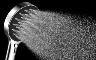 Душевой комплект Vincea Inspire VSFW-3I21MT2GM встраиваемый, термостатический, двухрежимный, вороненая сталь