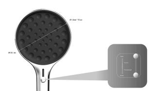 Душевой комплект Vincea Inspire VSFW-3I21MT2GM встраиваемый, термостатический, двухрежимный, вороненая сталь