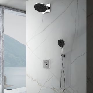 Душевой комплект Vincea Inspire VSFW-3I21MT5CH встраиваемый, термостатический, двухрежимный, хром