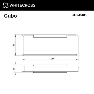 Полотенцедержатель WHITECROSS Cubo CU2458CR хром