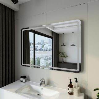 Зеркало с подсветкой Бриклаер Эстель-1 4627125414268 120 см сенсор на зеркале