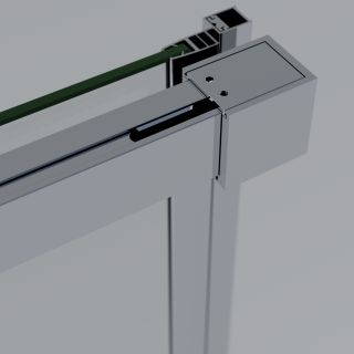 Душевая дверь Vincea Soft 2 VDS-3SO2100CL, 1000, хром, стекло прозрачное