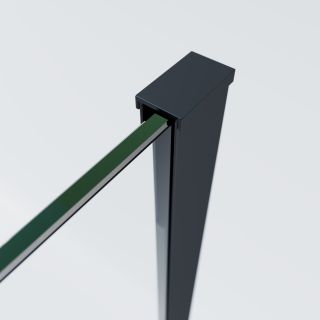 Душевой уголок Vincea Soft 2 VSR-3SO28010CLB, 1000*800, черный, стекло прозрачное