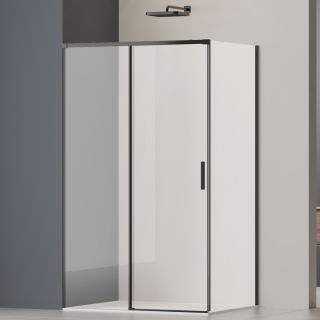 Душевой уголок Vincea Soft 2 VSR-3SO28012CLB, 1200*800, черный, стекло прозрачное