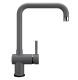 Смеситель для кухни Ulgran Classic U-023-342 с высоким поворотным изливом графит