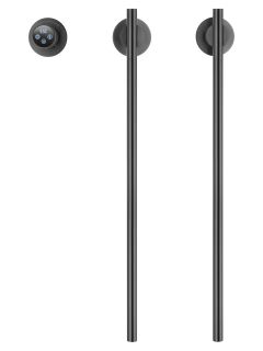 Полотенцесушитель электрический встраиваемый Wonzon & Woghand Dortmund WW-A362-GM 58x45 см с внутренней частью тёмный графит