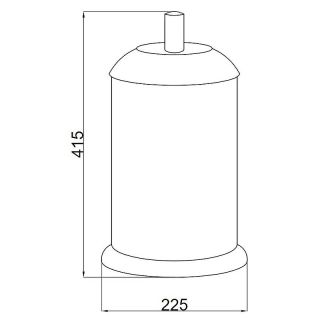 Ведро Boheme Murano 10914-CH-G золото/шоколад