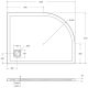 Душевой поддон из искусственного камня BelBagno Uno 120x90 R TRAY-MR-UNO-RH-120/90-550-35-W-R-CR Белый