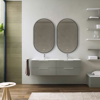 Зеркало Vincea VLM-3AU900B-2 Черное с сенсорным выключателем с подогревом и диммером