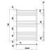 Ravak Полотенцесушитель Водяной Degree 500 x 800_W