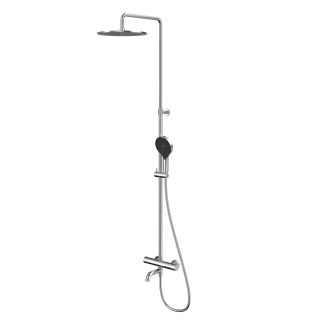 Душевая стойка термостатическая WHITECROSS Y Y1234TOPNIB брашированный никель