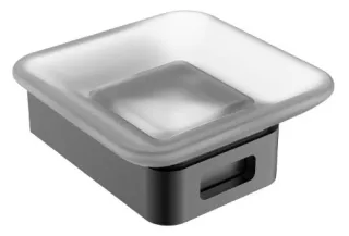 Мыльница Boheme Q 10943-GM оружейная сталь