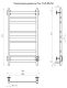 Электрический полотенцесушитель Тругор Пэк сп 21кв 80x50см белый Пэксп21кв/8050белыйВГП