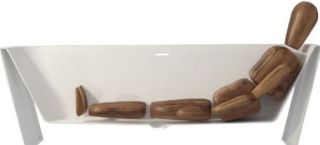 Акриловая ванна Riho Inspire Velvet Fall B091005220 160х75см заполнение через перелив чёрный матовый/белый матовый