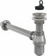 Сифон для раковины AlcaPlast 1 1/4"х32 цельнометаллический с водосливом 5/4" A437