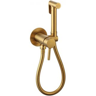 Гигиенический душ со смесителем CeramaLux KRS/007 золото матовое
