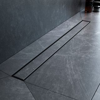 Душевой лоток AM.PM MasterFlow 80 W01SC-U11-080-04BM с Черной матовой решеткой / под плитку Tile