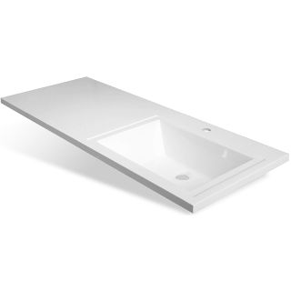 Подвесная тумба под раковину Misty Коломбо 120 R УТ000015590 56 см Дуб Галифакс Антрацит