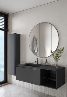 Тумба под раковину Armadi Art Quatro 790-M6-120-A-A 120 см антрацит