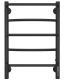 Электрический полотенцесушитель Larusso Евромикс П5 40x60см чёрный матовый 4670078536464